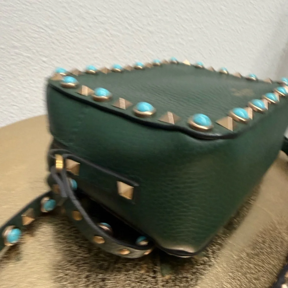Valentino Green Studded Women's Bag - Picture 4 of 5